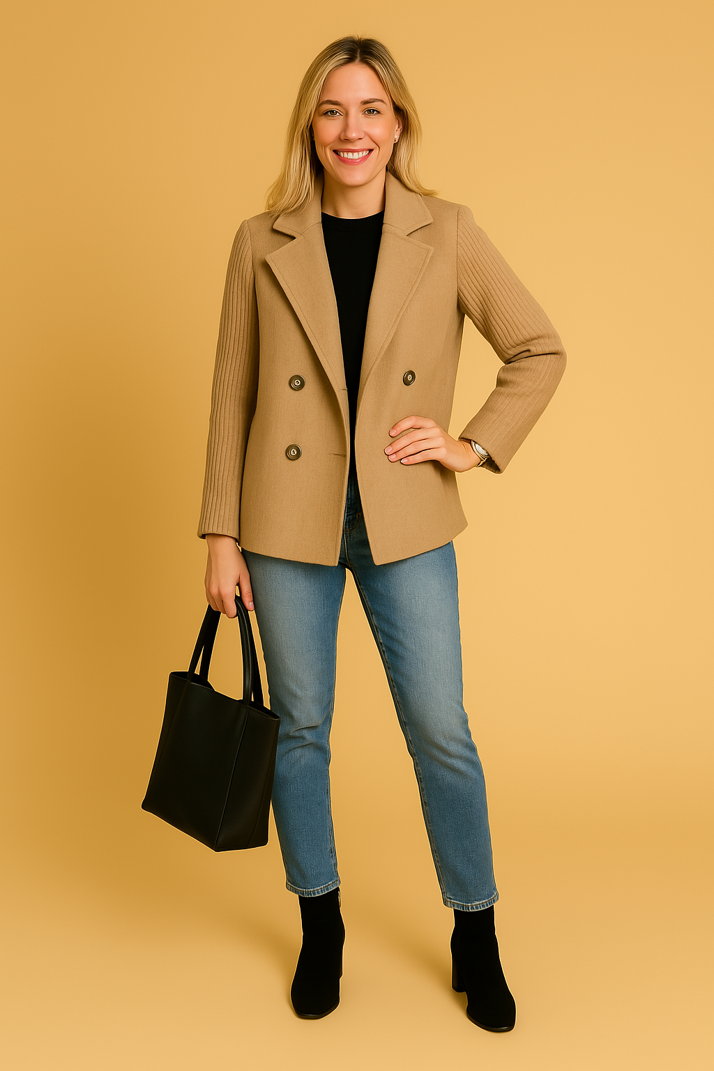 Claire™ Elegant Dame Blazer – Tidløs Stil og Komfort