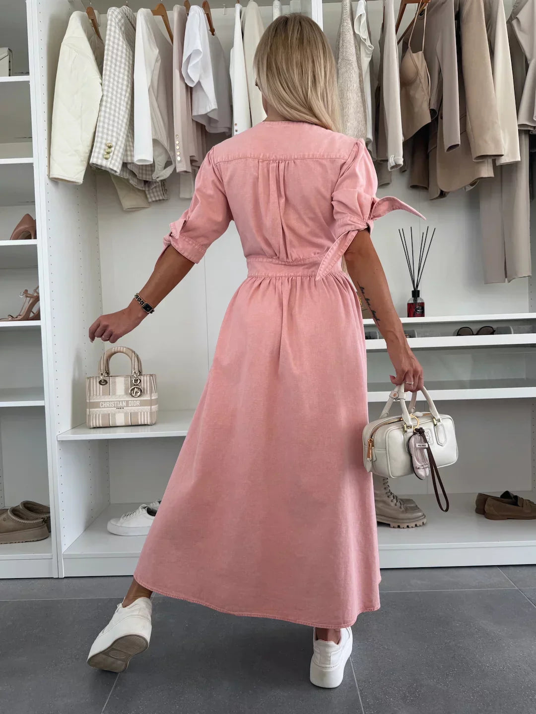 Elvora™ | Strålende Denim Kjole