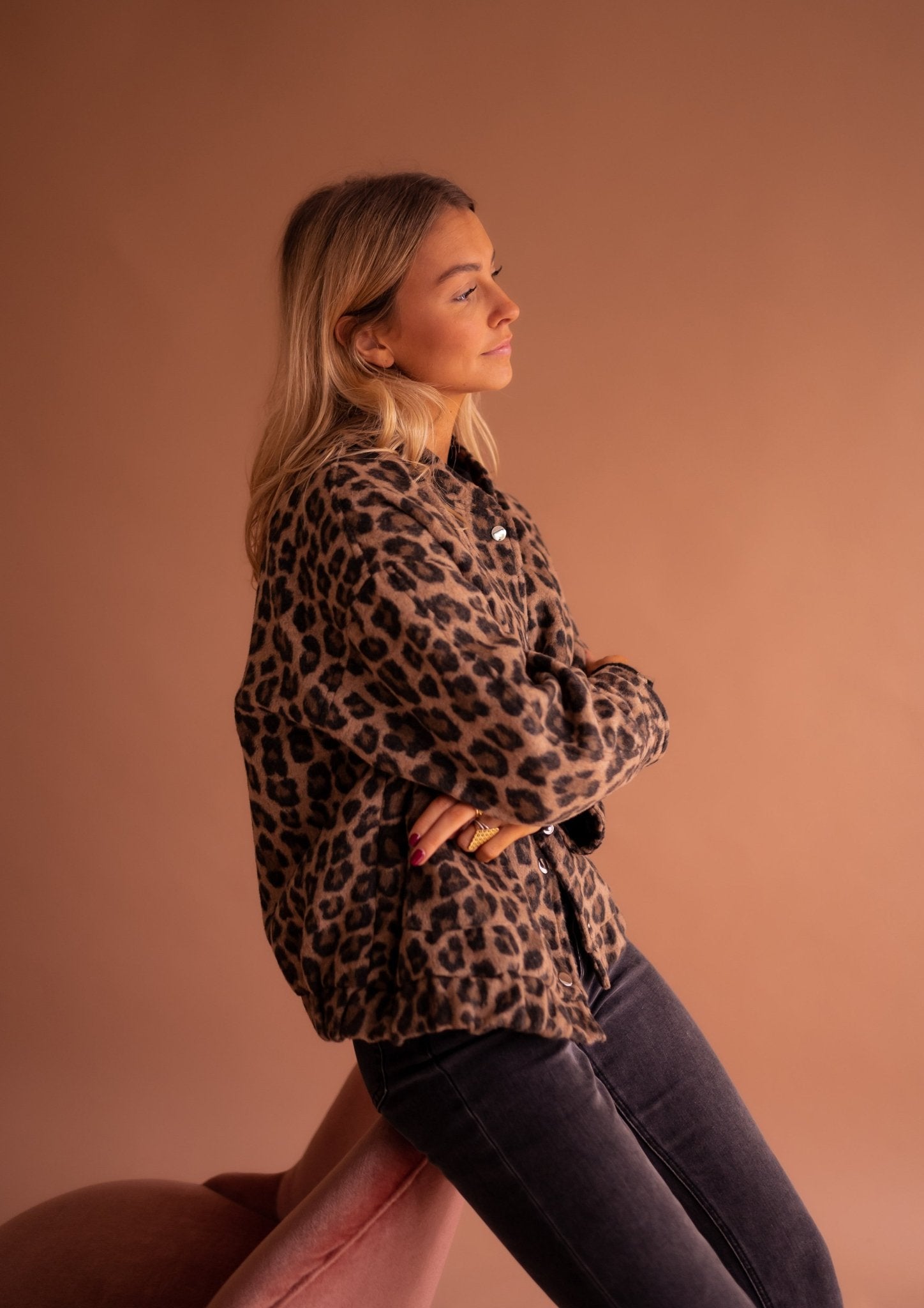 Mila™ | Trendy Jakke med Leopardmønster