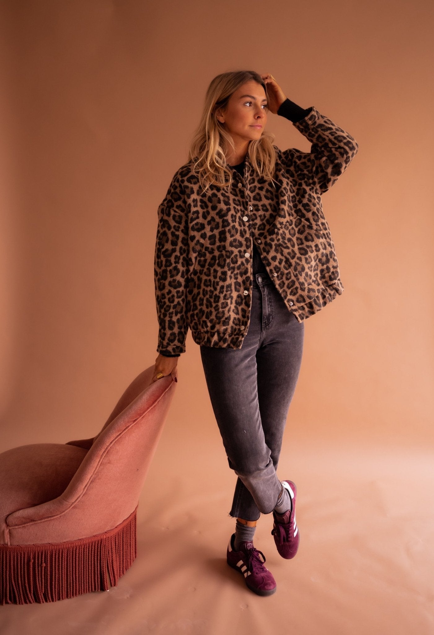 Mila™ | Trendy Jakke med Leopardmønster