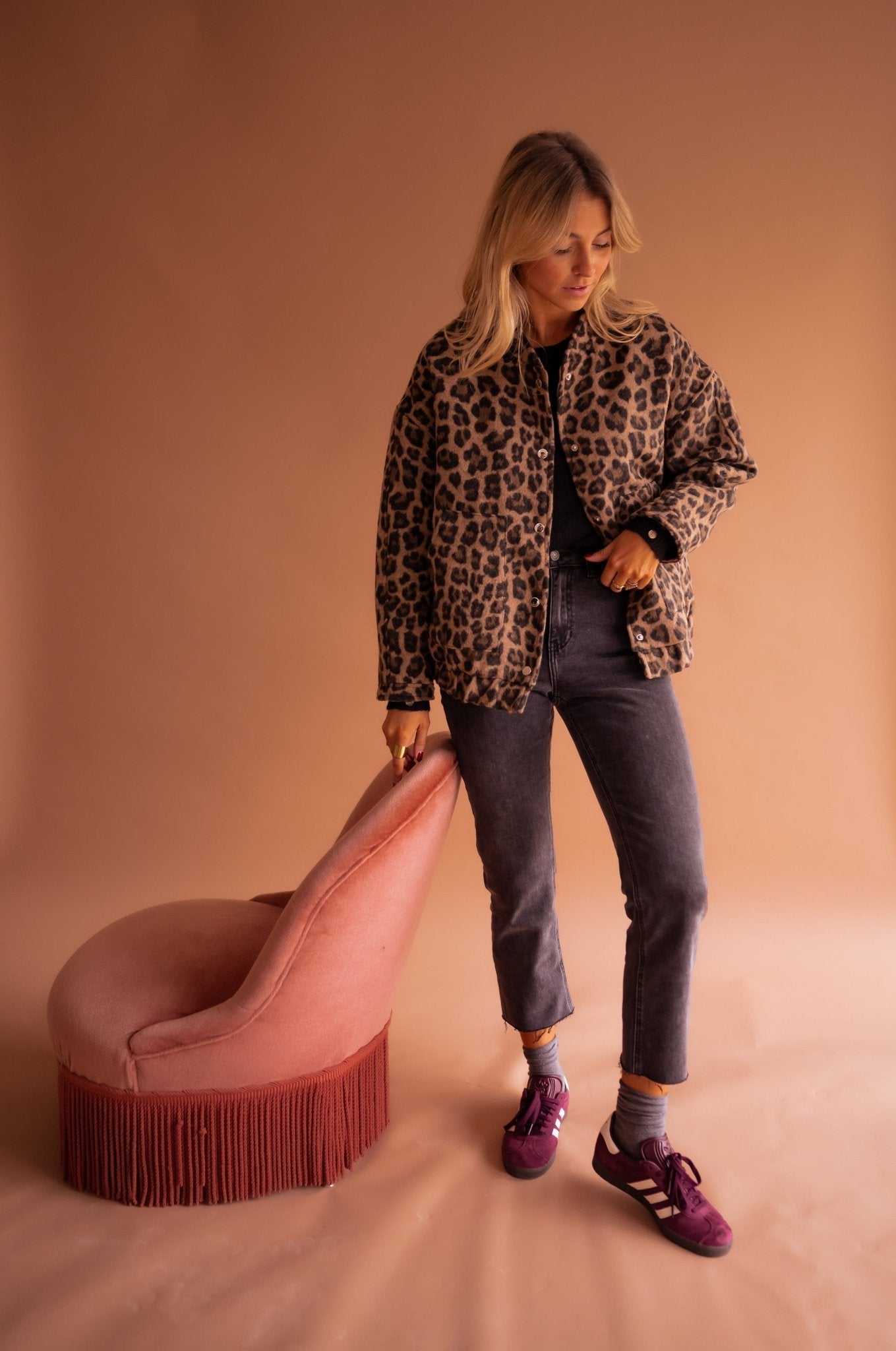 Mila™ | Trendy Jakke med Leopardmønster
