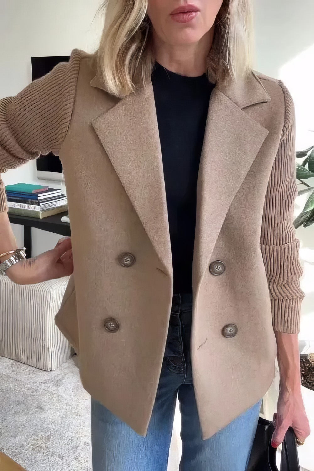 Claire™ Elegant Dame Blazer – Tidløs Stil og Komfort