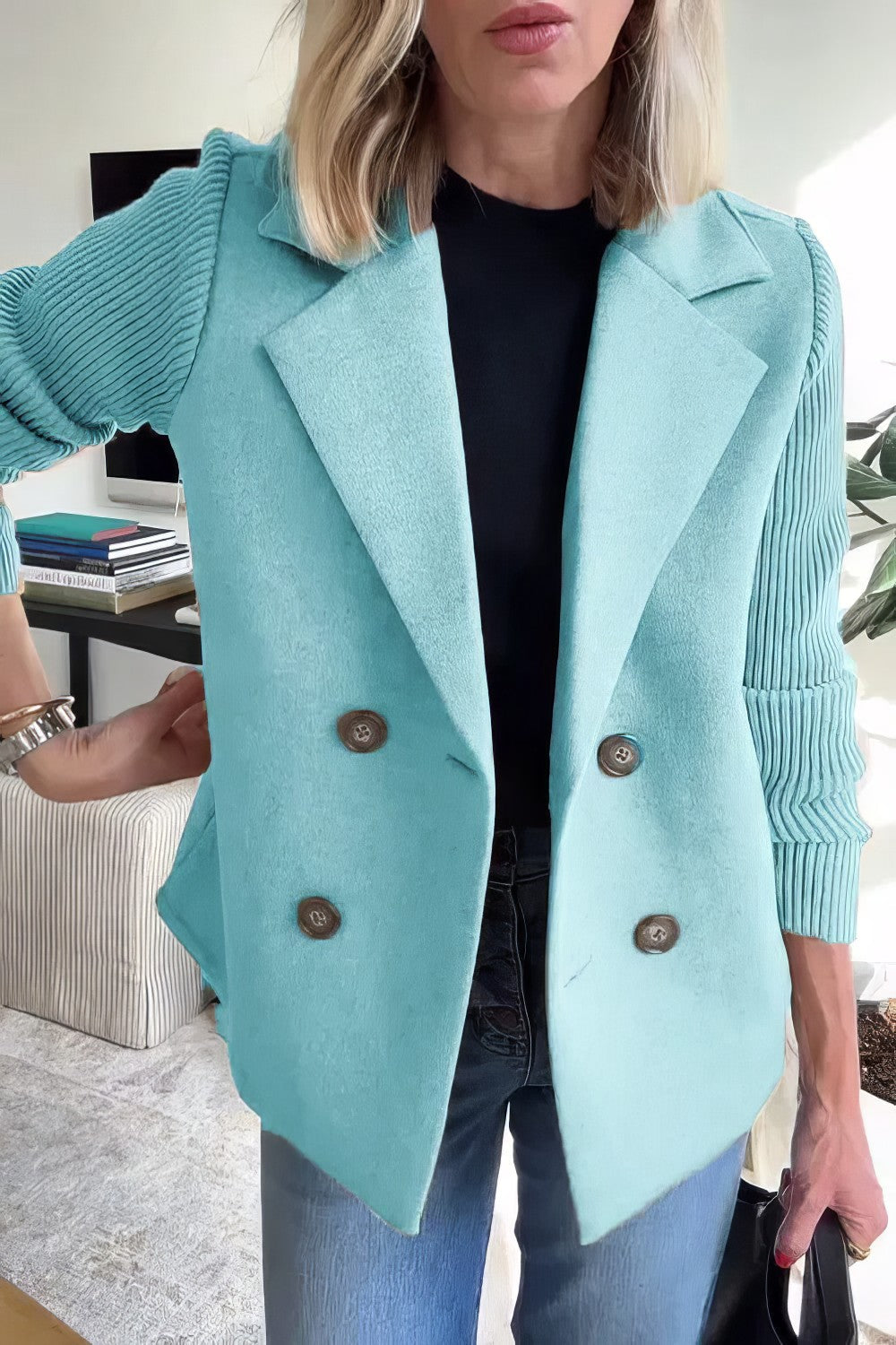 Claire™ Elegant Dame Blazer – Tidløs Stil og Komfort
