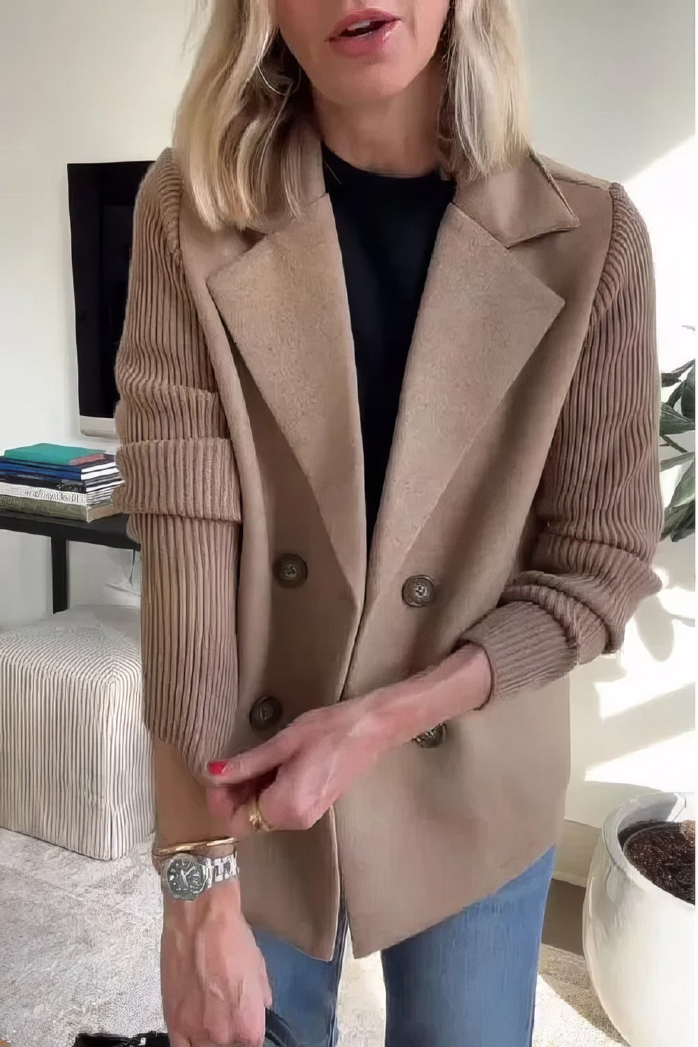Claire™ Elegant Dame Blazer – Tidløs Stil og Komfort