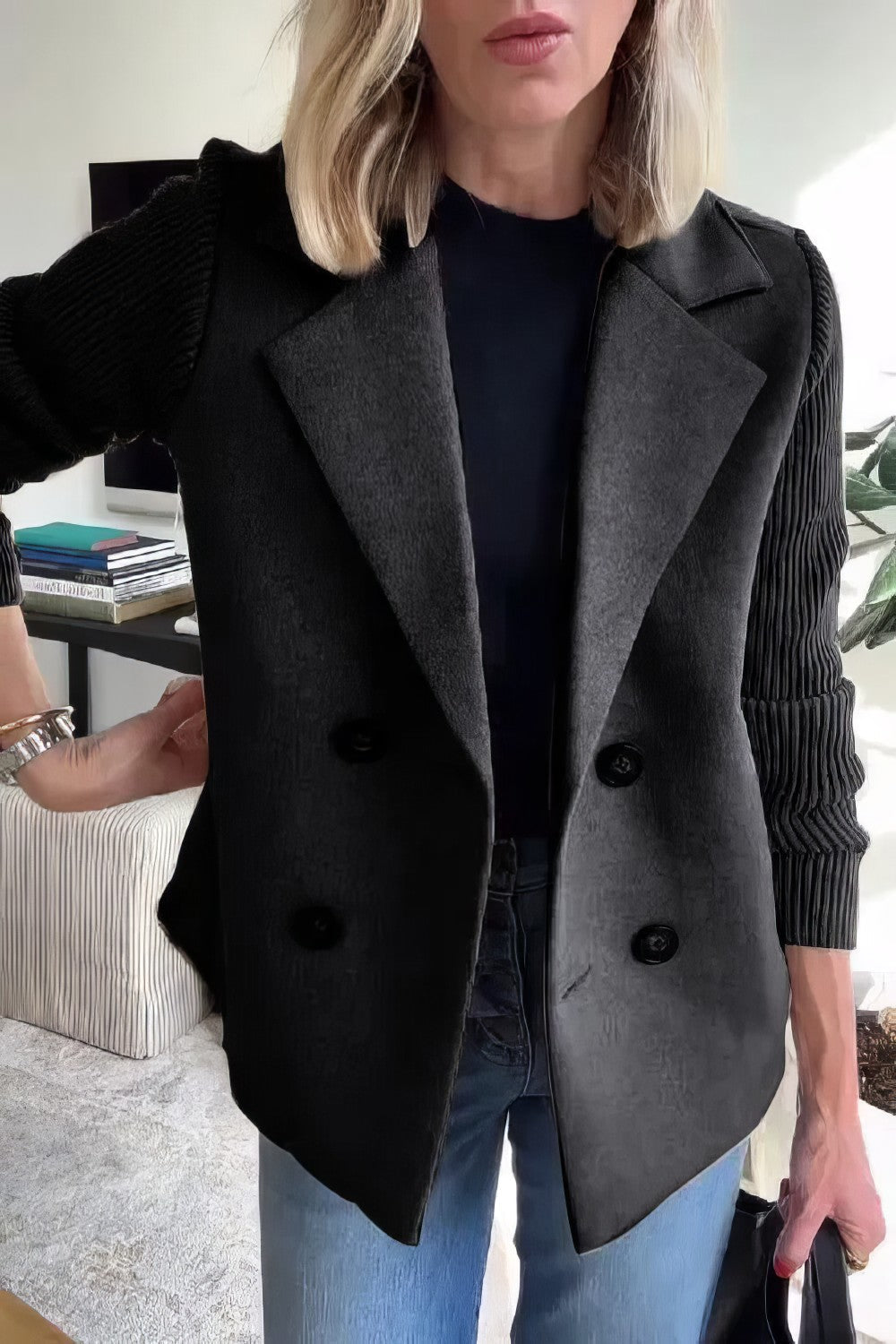 Claire™ Elegant Dame Blazer – Tidløs Stil og Komfort