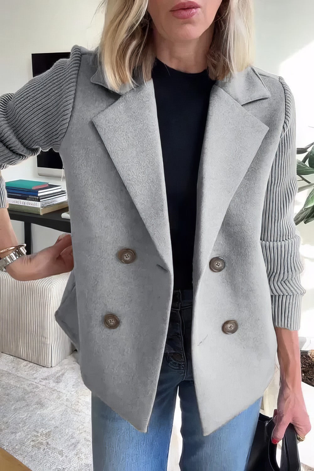 Claire™ Elegant Dame Blazer – Tidløs Stil og Komfort