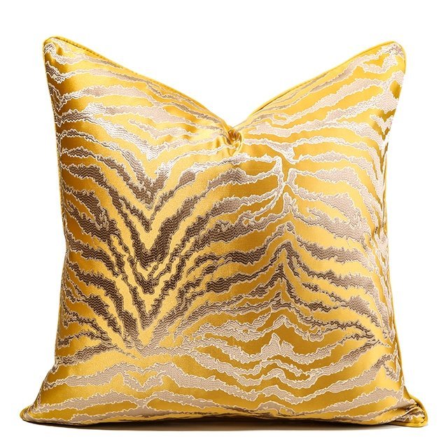 Guld Satin Pudebetræk i Blød Polyester