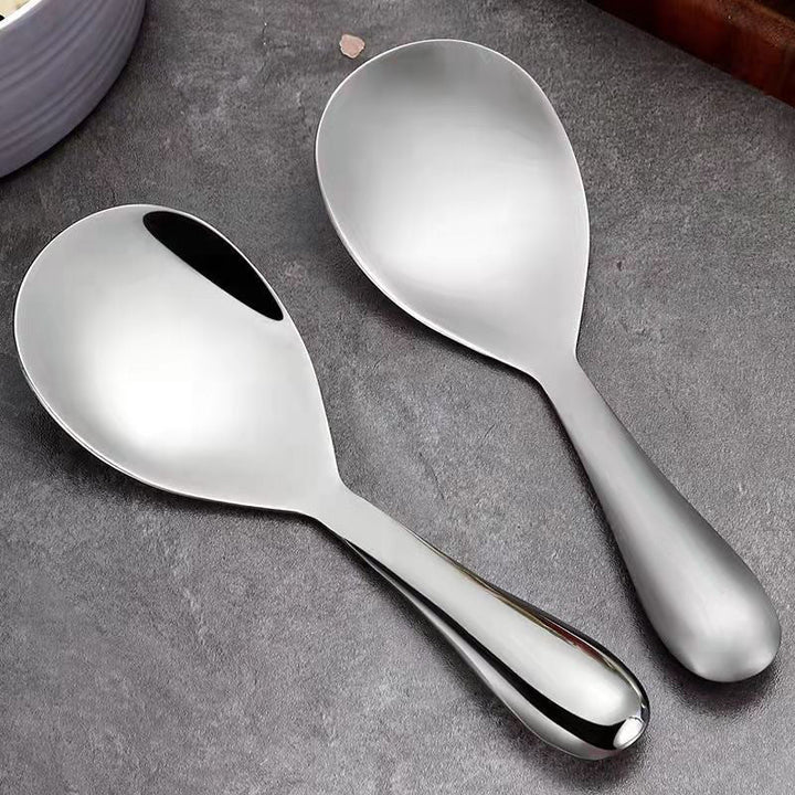 Rustfri Stål Non-Stick Ris Ske med Ergonomisk Håndtag