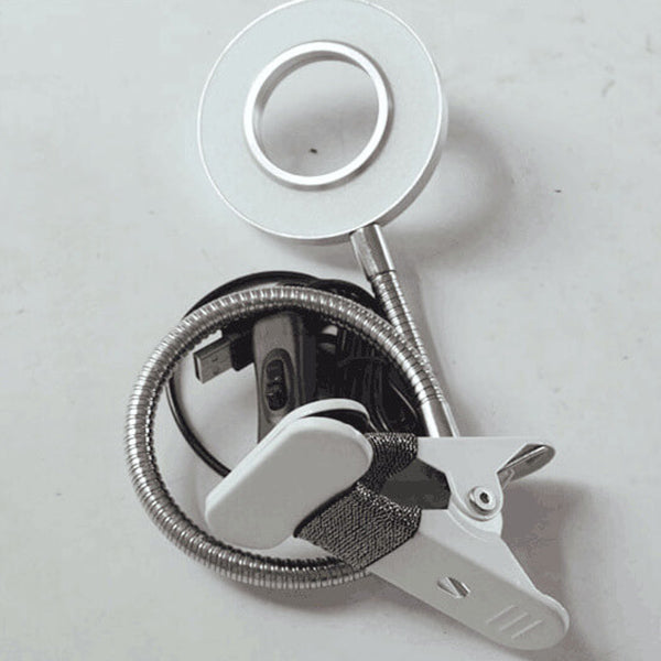 Industriel Clip-On LED Skrivebordslampe i Metal