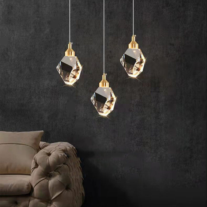 Justerbar LED Pendellampe i Metal og Akryl