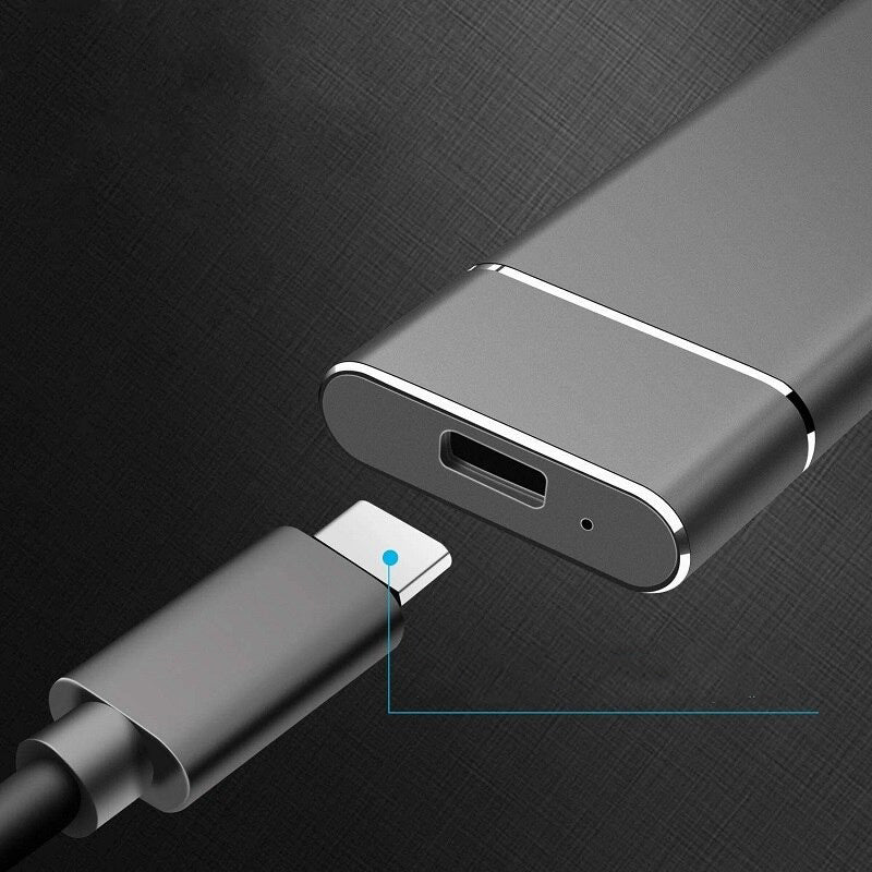 8TB Bærbar Ekstern SSD med USB 3.1