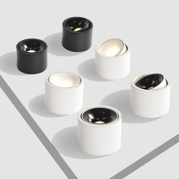 Justerbar Minimalistisk LED Loftlampe i Sort eller Hvid