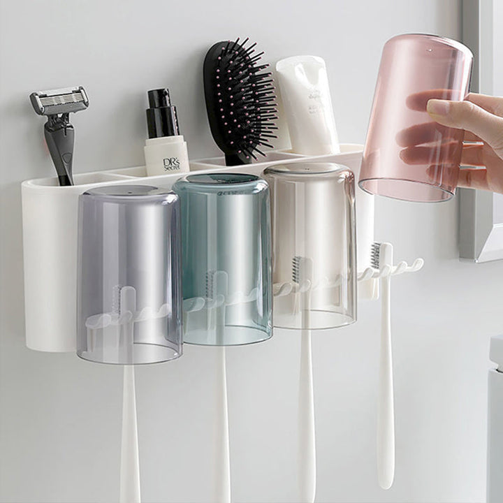 Sugekop Tandbørsteholder i Plastik - Pladsbesparende Design