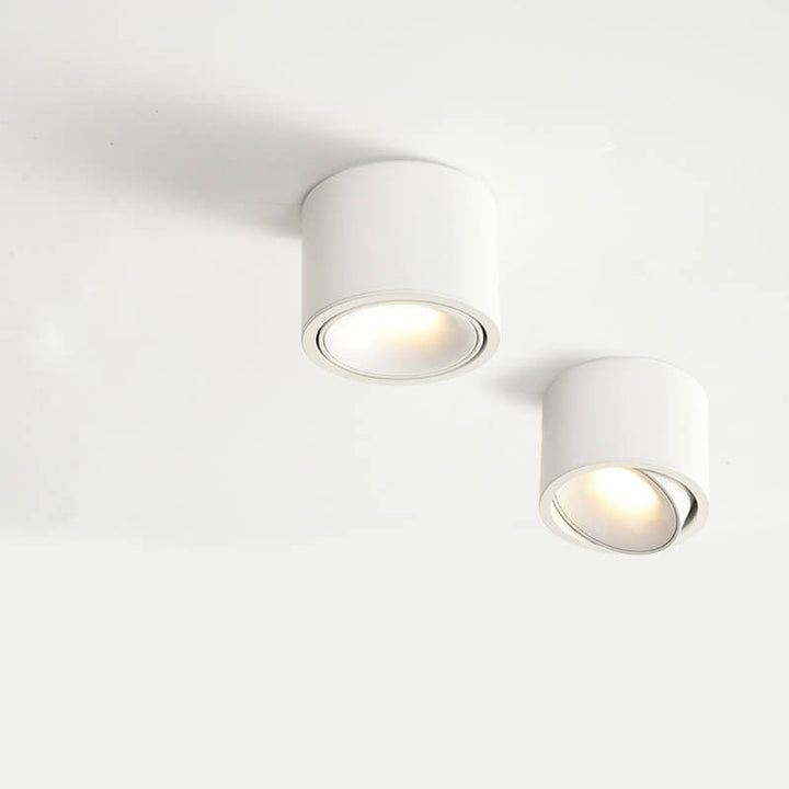 Justerbar Minimalistisk LED Loftlampe i Sort eller Hvid