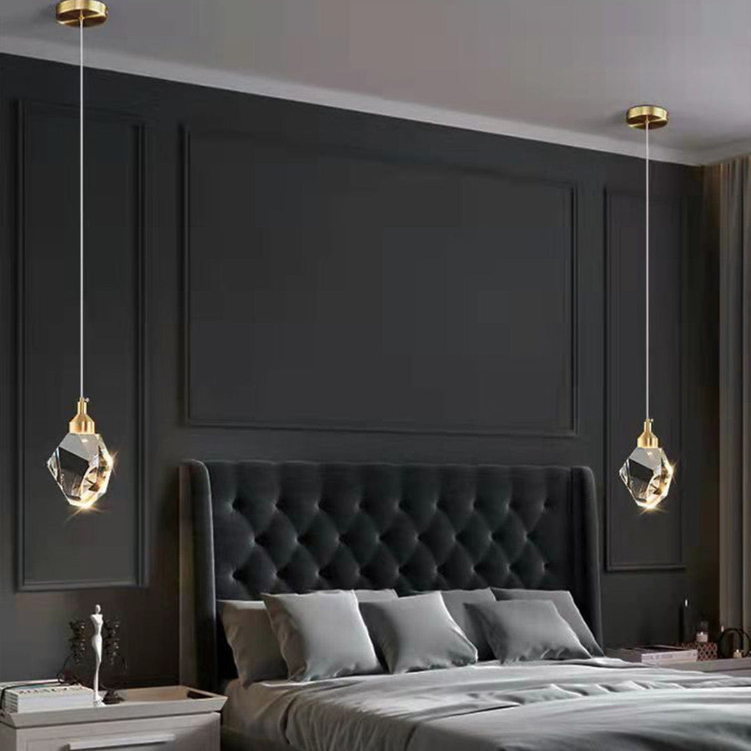 Justerbar LED Pendellampe i Metal og Akryl