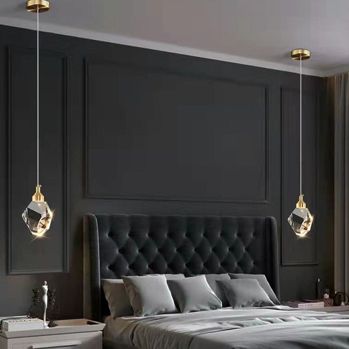 Justerbar LED Pendellampe i Metal og Akryl