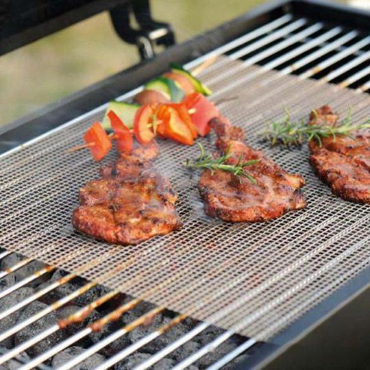 Genanvendelig Non-Stick Grillmåtte til BBQ - Varmebestandig og Let at Rengøre