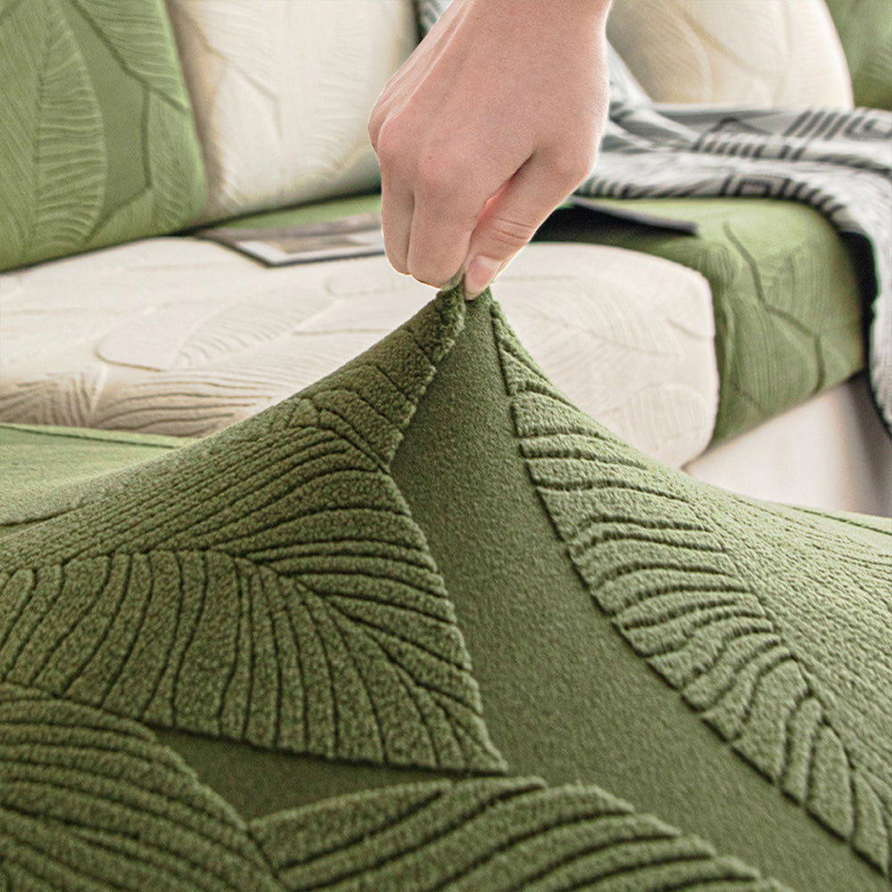 Vandtæt Jacquard Sofa Cover med Banansblade