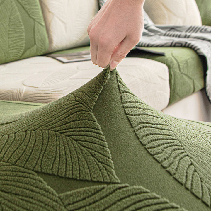 Vandtæt Jacquard Sofa Cover med Banansblade