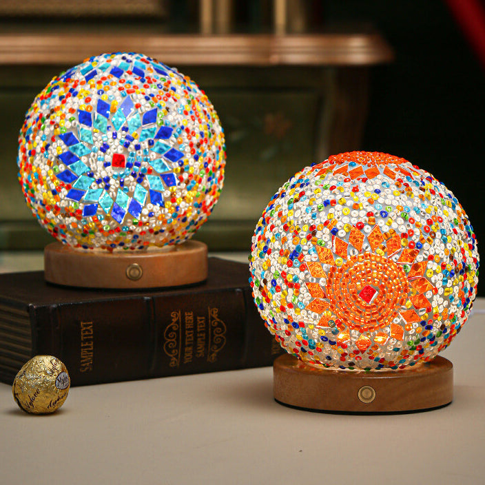 Boheme Bordlampe med USB Opladning og Blødt LED Lys