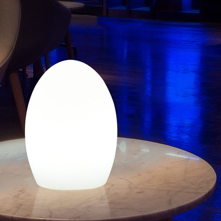RGB Ægformet LED Bordlampe med USB og Batteri