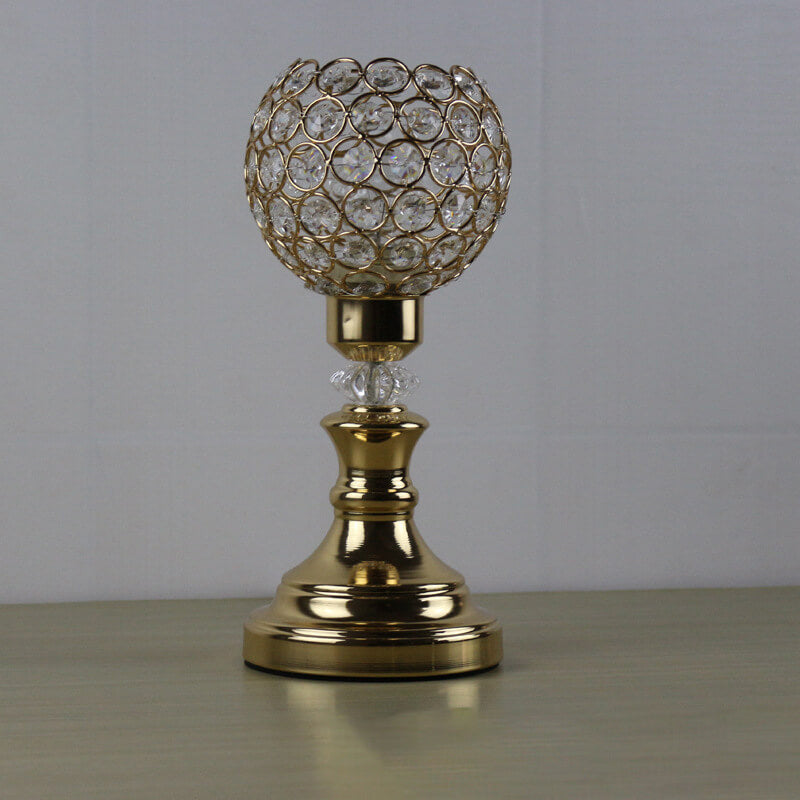 Moderne Guld Krystal Bordlampe med E26 Fatning