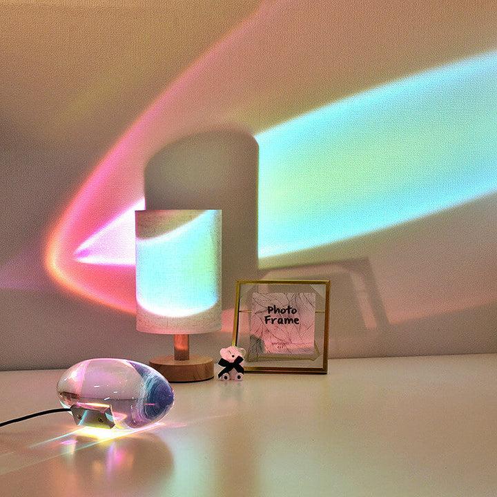 Stilfuld LED Bordlampe med Krystalprojektion