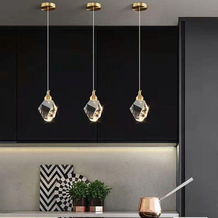 Justerbar LED Pendellampe i Metal og Akryl