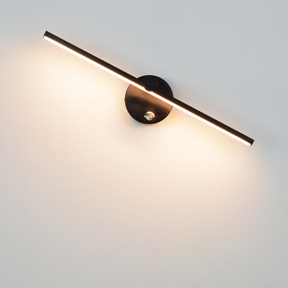 Moderne Aluminium Væglampe med Integreret LED - Sort, Hvid, Guld