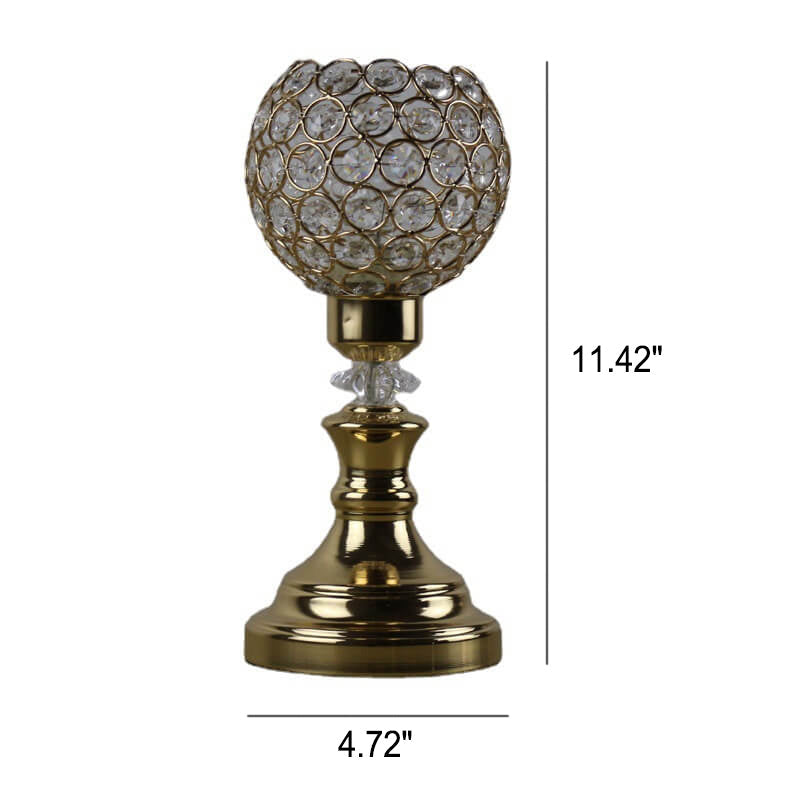 Moderne Guld Krystal Bordlampe med E26 Fatning
