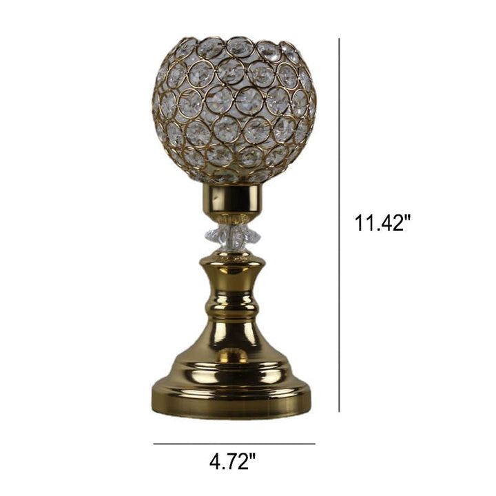Moderne Guld Krystal Bordlampe med E26 Fatning