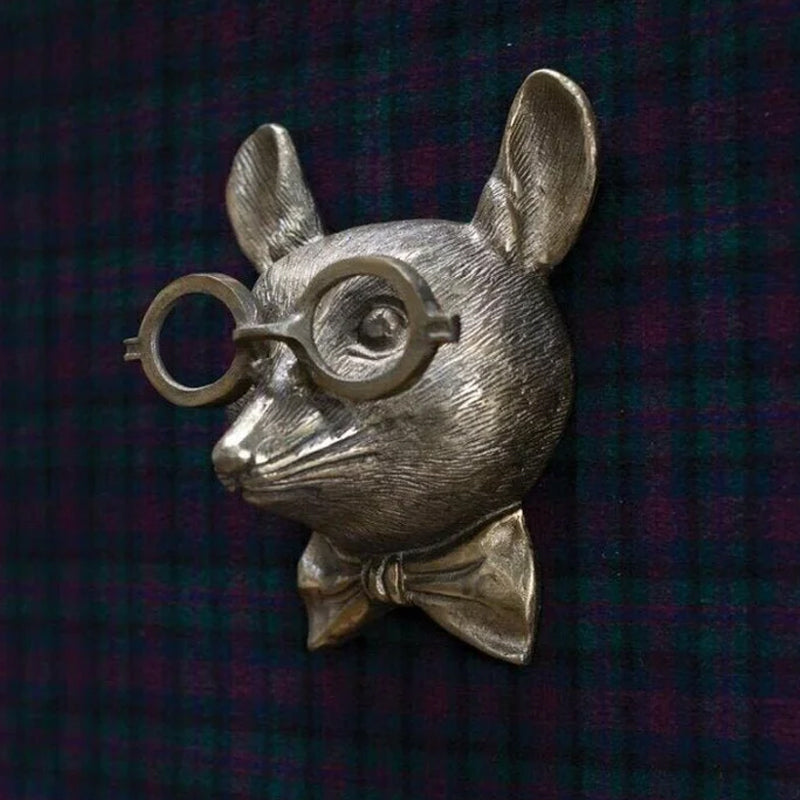 Håndlavet Bronze Hjortehoved Vægskulptur