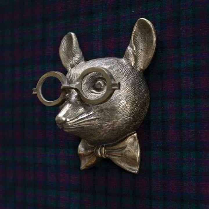 Håndlavet Bronze Hjortehoved Vægskulptur