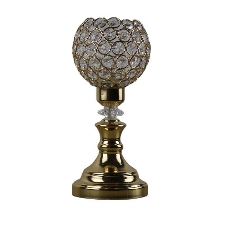 Moderne Guld Krystal Bordlampe med E26 Fatning