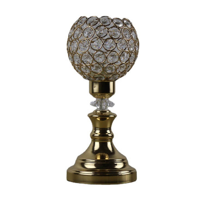 Moderne Guld Krystal Bordlampe med E26 Fatning
