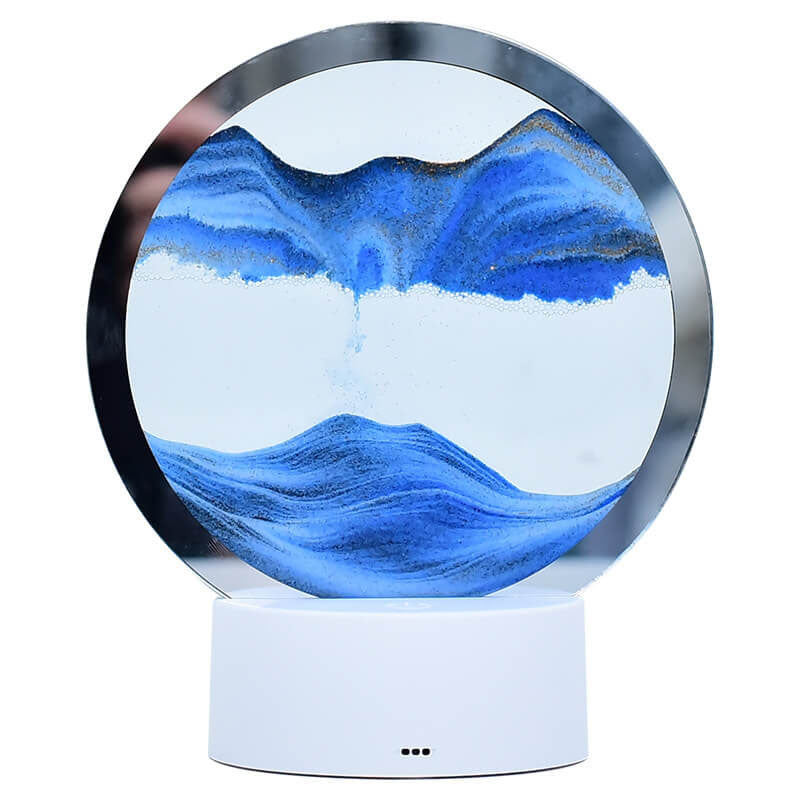 3D Quicksand LED Bordlampe i Glas