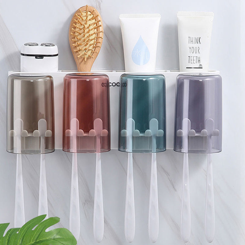 Sugekop Tandbørsteholder i Plastik - Pladsbesparende Design
