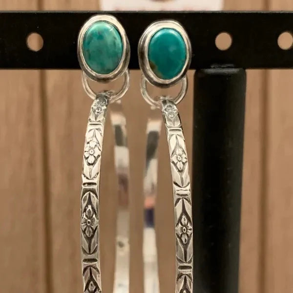 Boho Vintage Onyx Øreringe