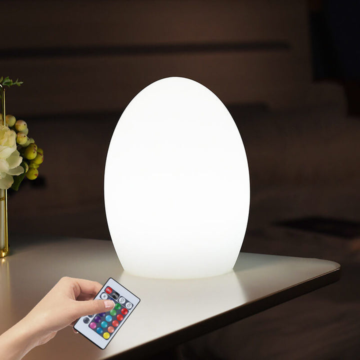 RGB Ægformet LED Bordlampe med USB og Batteri