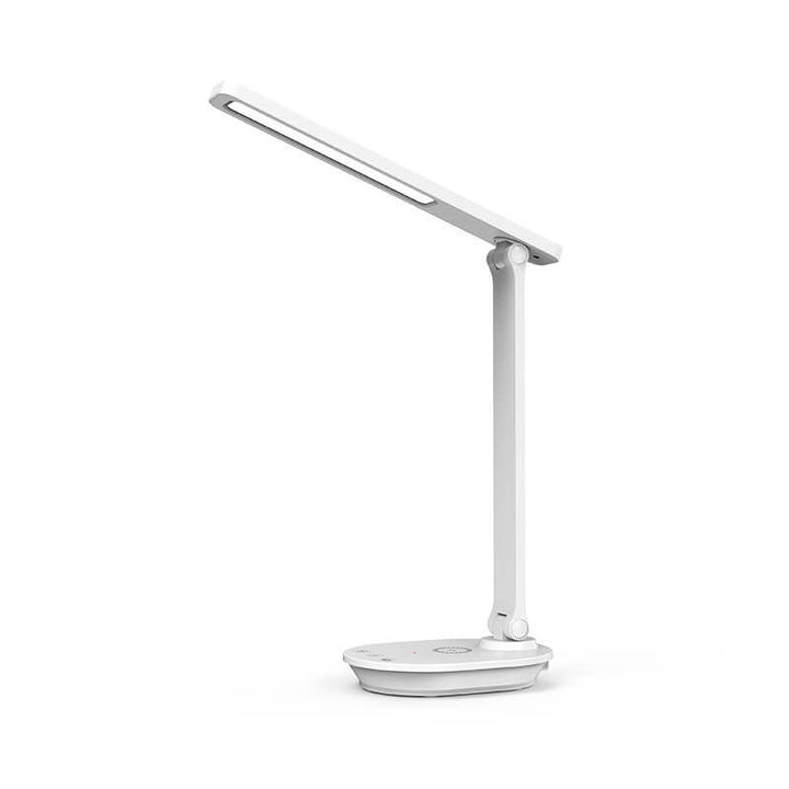 Genopladelig LED Skrivebordslampe med Dobbelt Foldedesign - Pink, Hvid, Grøn