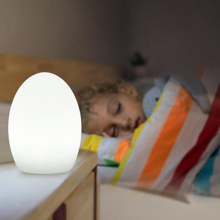 RGB Ægformet LED Bordlampe med USB og Batteri