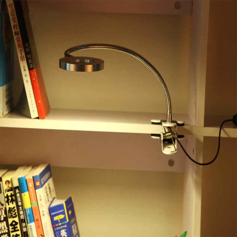 Industriel Clip-On LED Skrivebordslampe i Metal