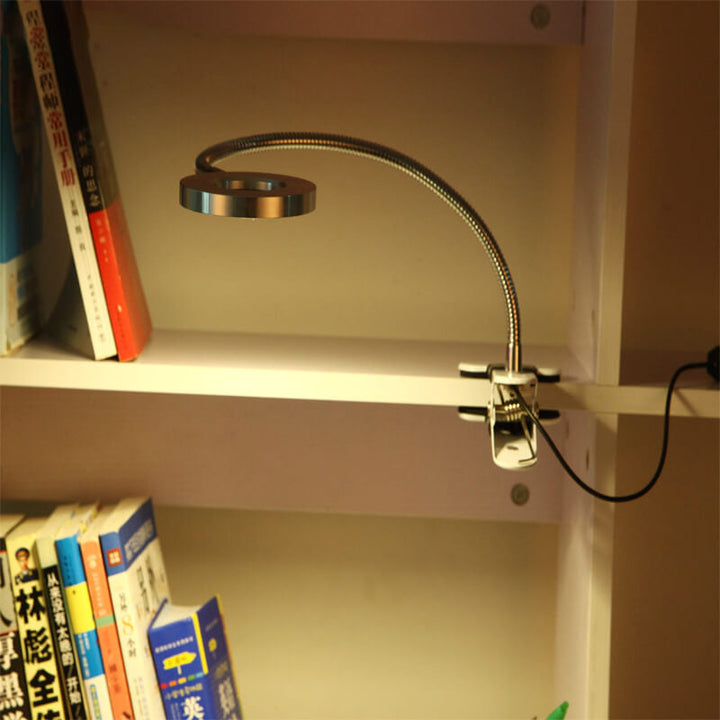 Industriel Clip-On LED Skrivebordslampe i Metal