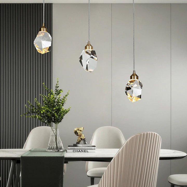 Justerbar LED Pendellampe i Metal og Akryl