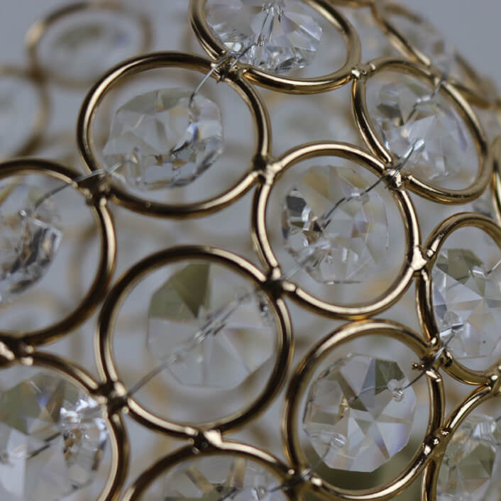 Moderne Guld Krystal Bordlampe med E26 Fatning