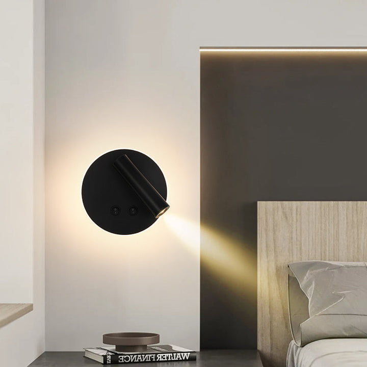 Minimalistisk LED Væglampe i Jern og Aluminium