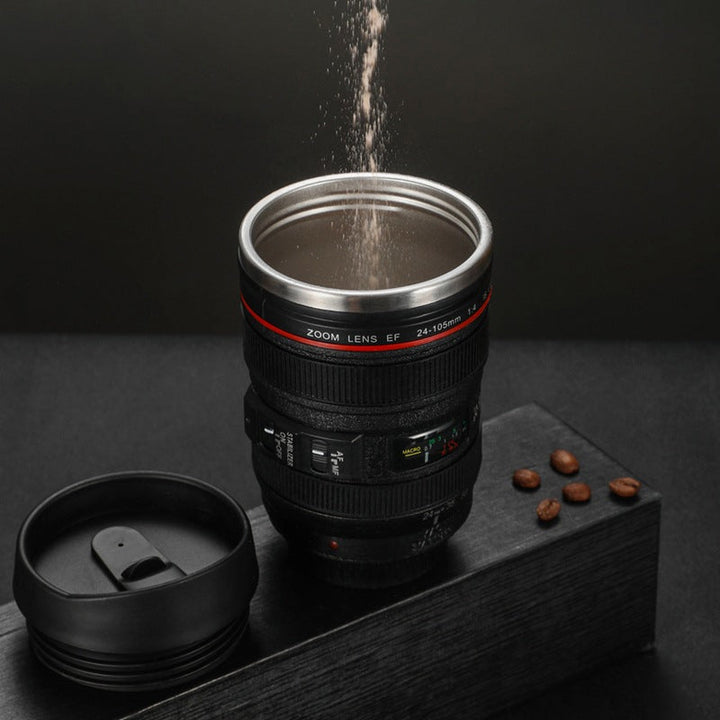 Kamera Linse Kaffe Kop - Isoleret Rejse Kop til Fotografer