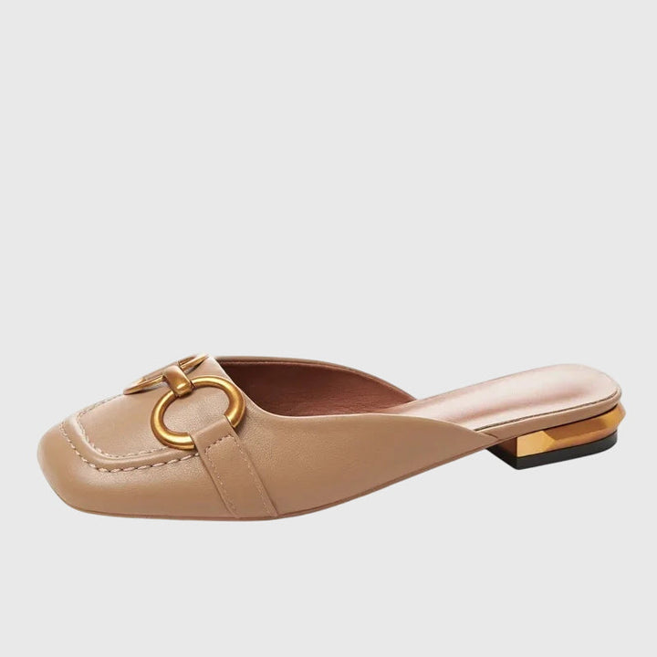 Pauline | Damernes Slip-On Sandaler med Spændedesign