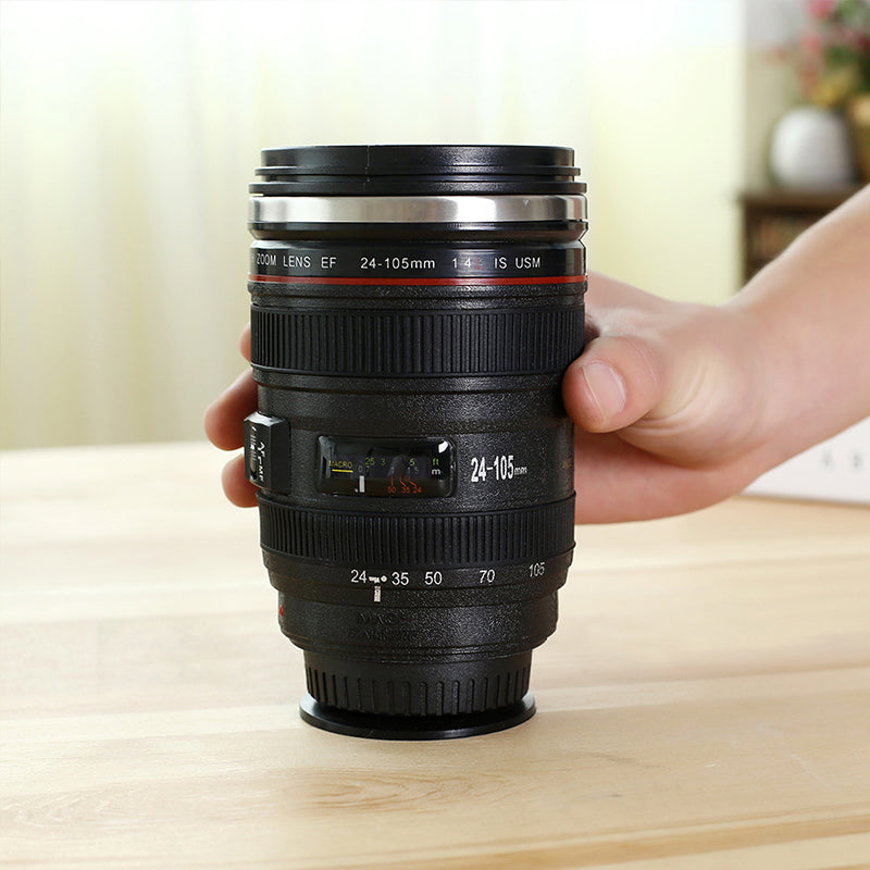 Kamera Linse Kaffe Kop - Isoleret Rejse Kop til Fotografer