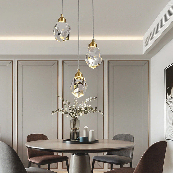 Justerbar LED Pendellampe i Metal og Akryl